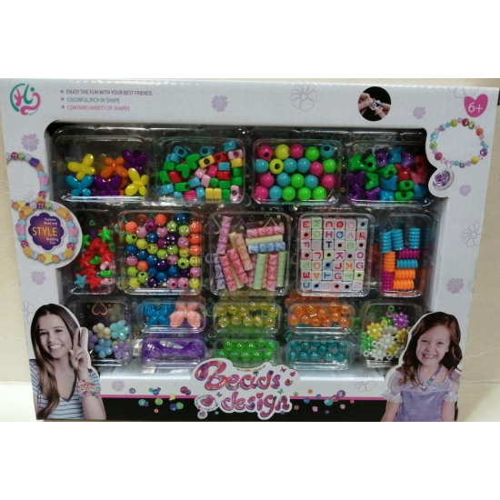 Zabawka koraliki do nawlekania dla dziewczynki 4059